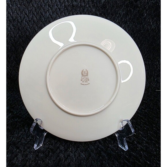 VTG Lenox Cattail China 7 PC Place Setting – Mid-Century Gold Rim Dinnerware - Picture 9 of 16